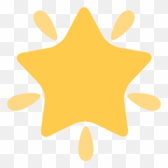 Twemoji 1f31f - Clip Art,Twemoji