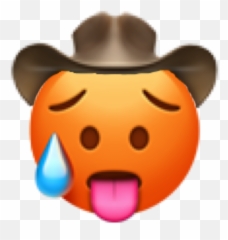 The Newest Cowboy Stickers - Iphone Emojis Hot Face