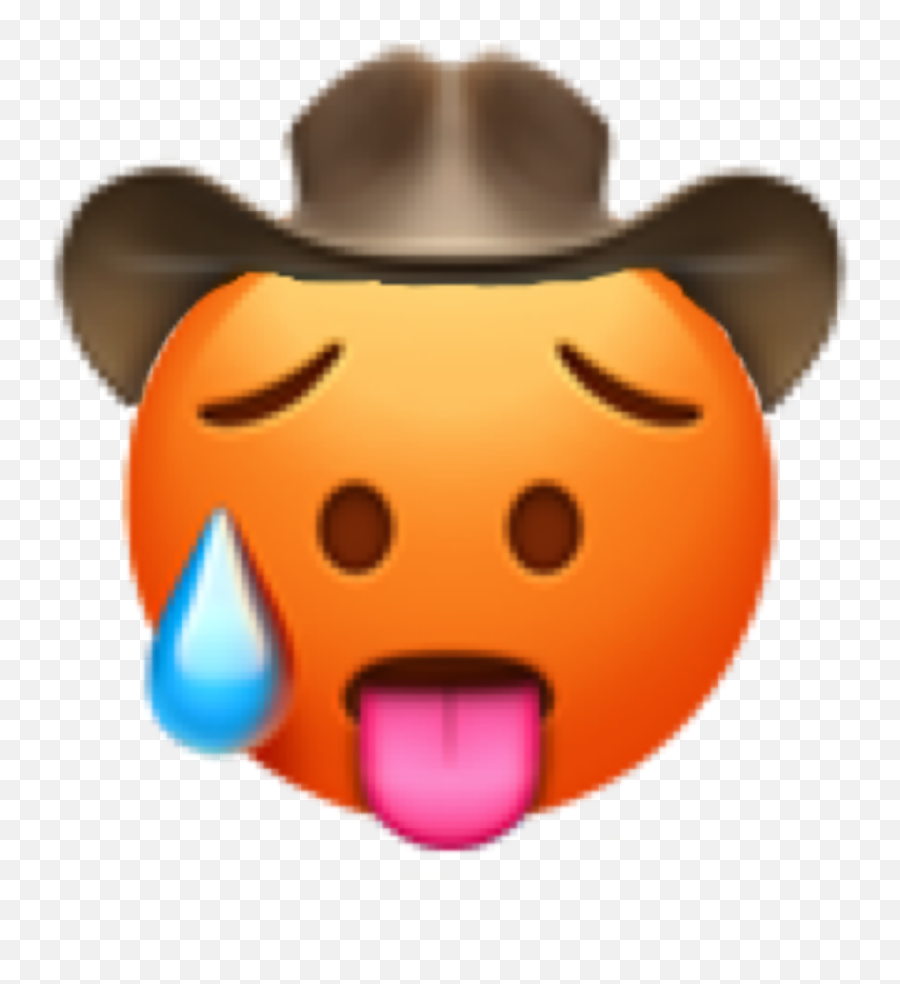 The Newest Cowboy Stickers - Iphone Emojis Hot Face,Cowboys Emoji.