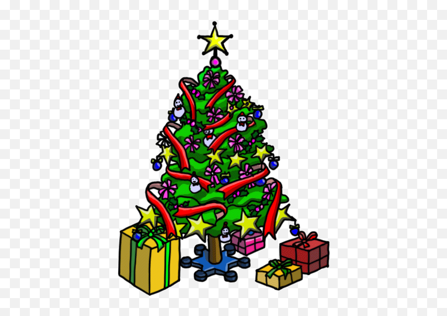 How To Draw A Christmas Tree Step By - Christmas Raffle Free Clipart Emoji,Christmas Wreath Emoji