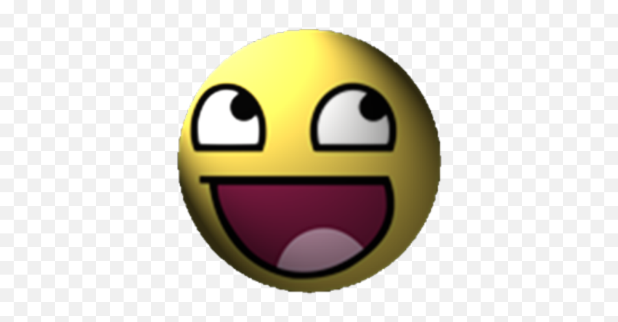 D Smiley - Awesome Smiley Face Meme Png Emoji,Giant Emoticon