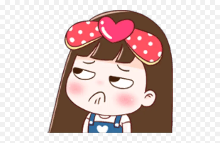 Momo Girl Emoji Stickers For Whatsapp - Cartoon,Angry Girl Emoji