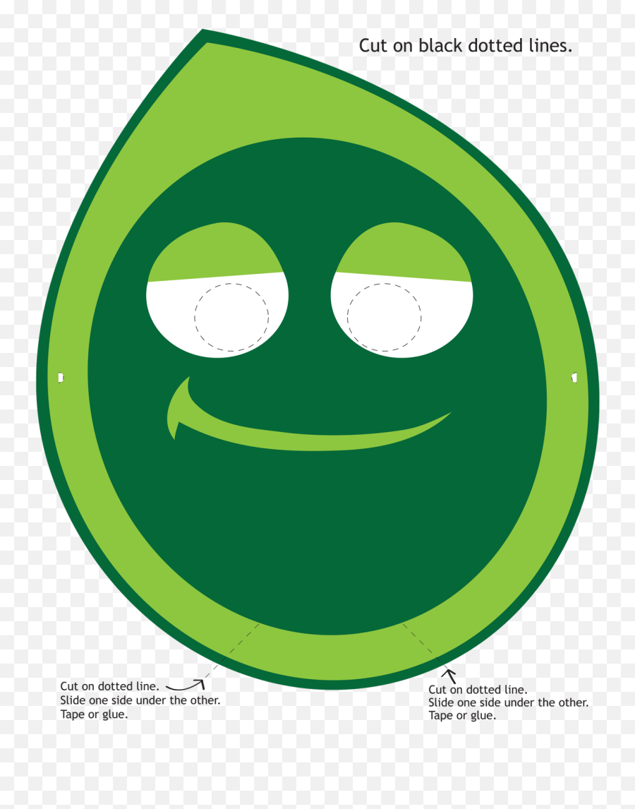 Hippie Butter Halloween Mask - Circle Emoji,Hippie Emoticon