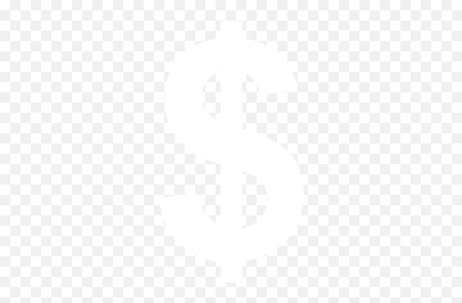 White Us Dollar Icon - White Dollar Signs Png Emoji,Dollar Sign Emoticon