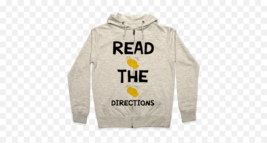 Download Read The Directions Clap Emoji Zip Hoodie - Read The Directions T Shirt,Emoji Hoodies