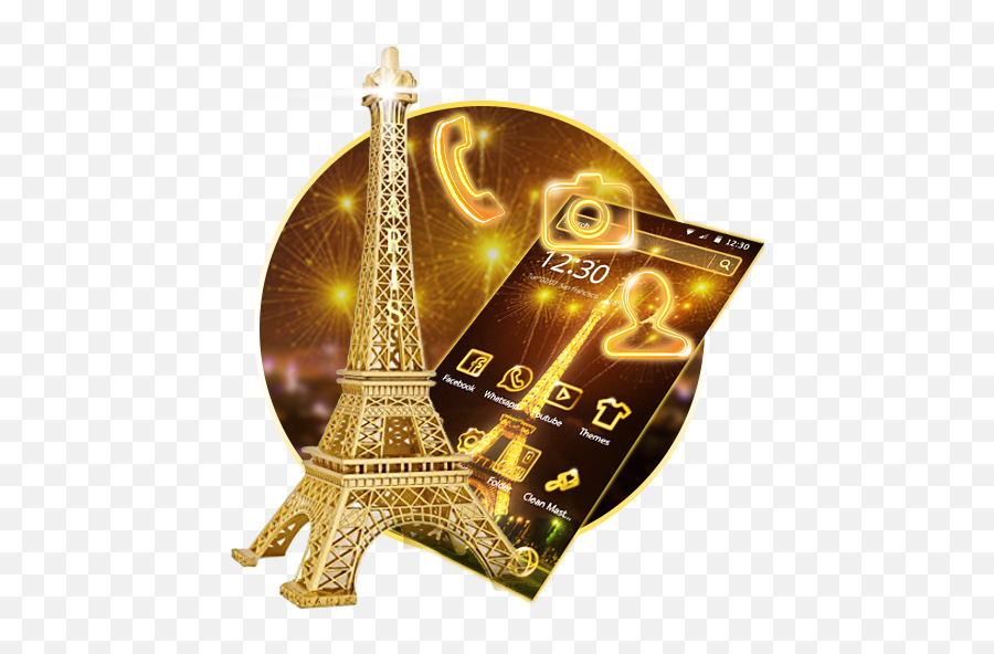 Download Golden Paris Eiffel Tower For Android Myket - Tower Emoji,Eiffel Tower Emoji