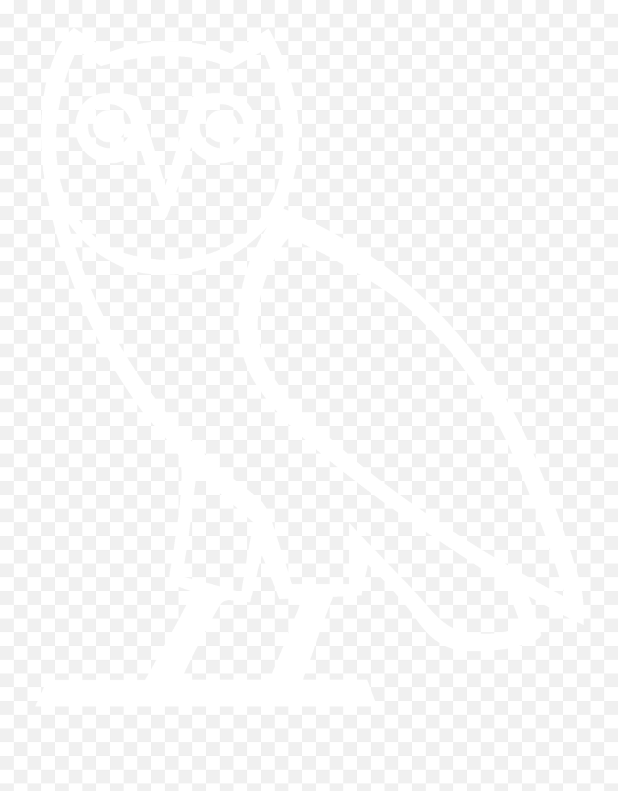 White Ovo Logo Png - Ovo Owl Black And White Emoji,Ovo Emoji