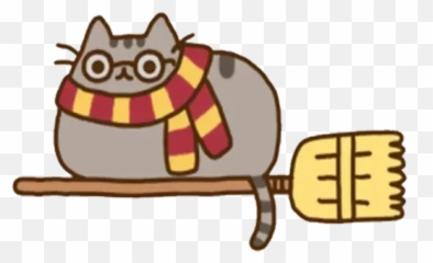 Pusheen 5 Stickers For Whatsapp - Harry Potter Pusheen Png Emoji,Pusheen The Cat Emoji