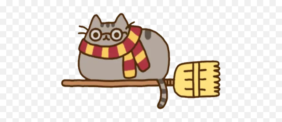 Pusheen 5 Stickers For Whatsapp - Harry Potter Pusheen Png Emoji,Pusheen The Cat Emoji