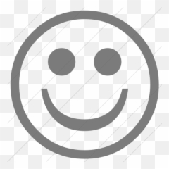 IconsETC Simple dark gray classic emoticons smiling face - Neutral Face Emoji