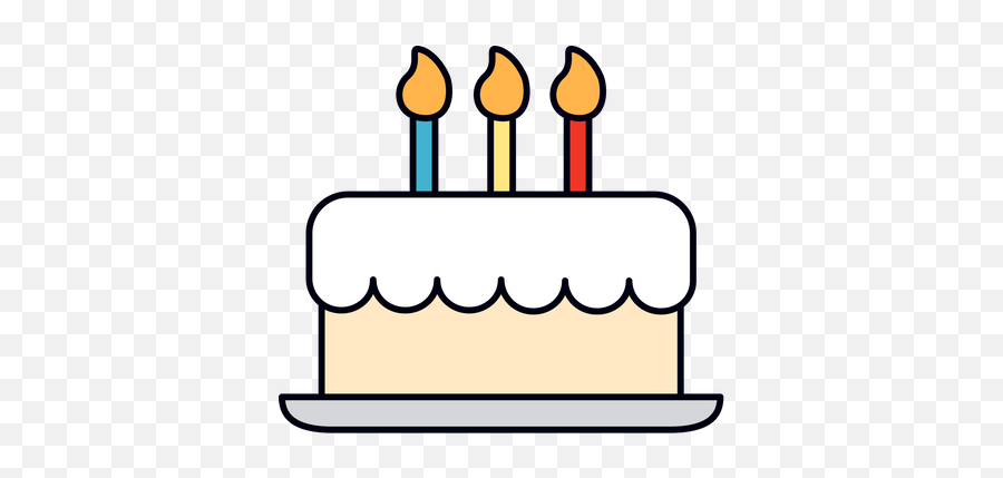 Third Birthday Cake Graphic - Menggambar Kue Ulang Tahun Emoji,Cake Emoji Png