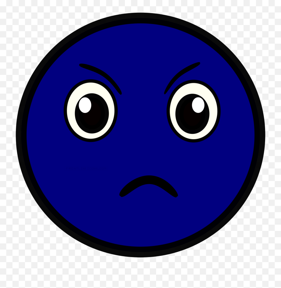 Angry Emoji Picture U2013 Frontlineicons - Smiley,Blue Emoticon