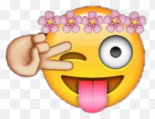 tongue emoji emojis peace peaceout Sticker by Peaches - Face With Stuck Out Tongue And Tightly Closed Eyes