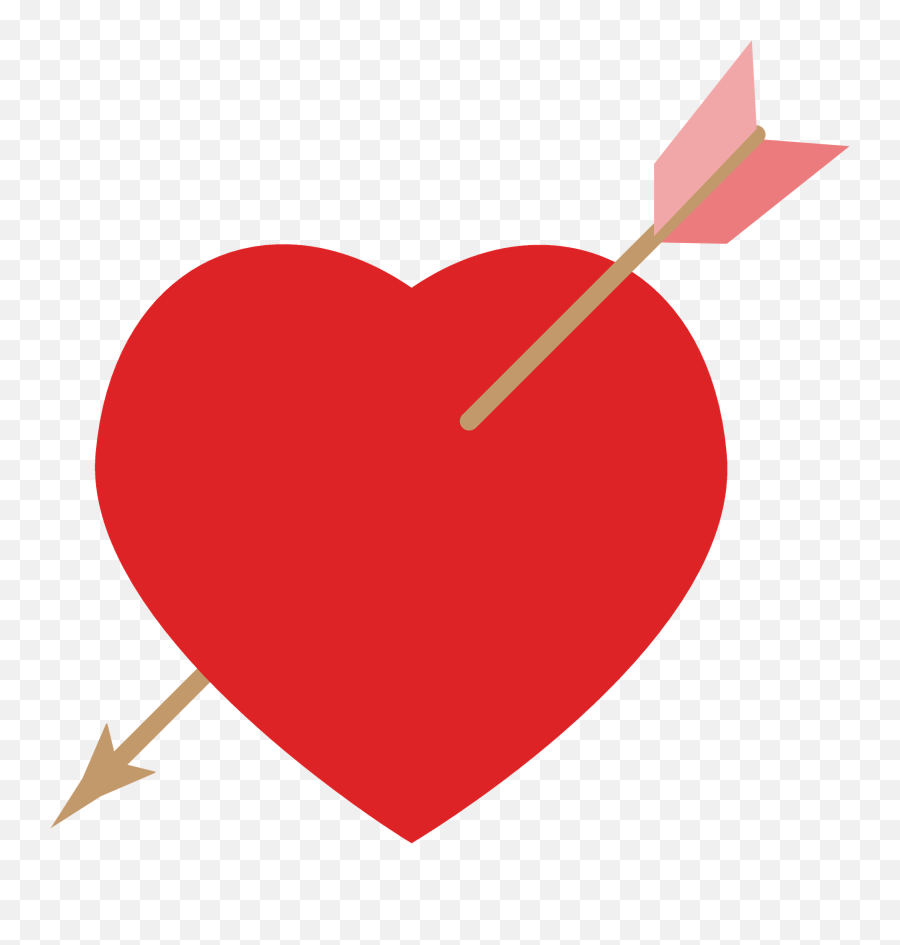 Heart With Arrow Through It Clipart Free Download - Corazon De Cupido Png Emoji,Heart With Arrow Emoji