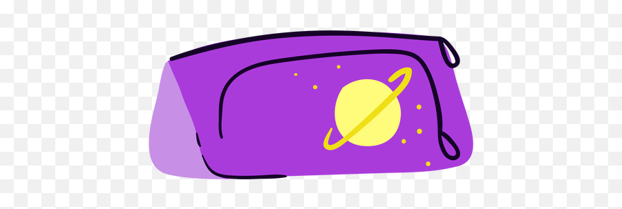 Purple Pencil Case Flat - Clip Art Emoji,Emoji Pencil Case
