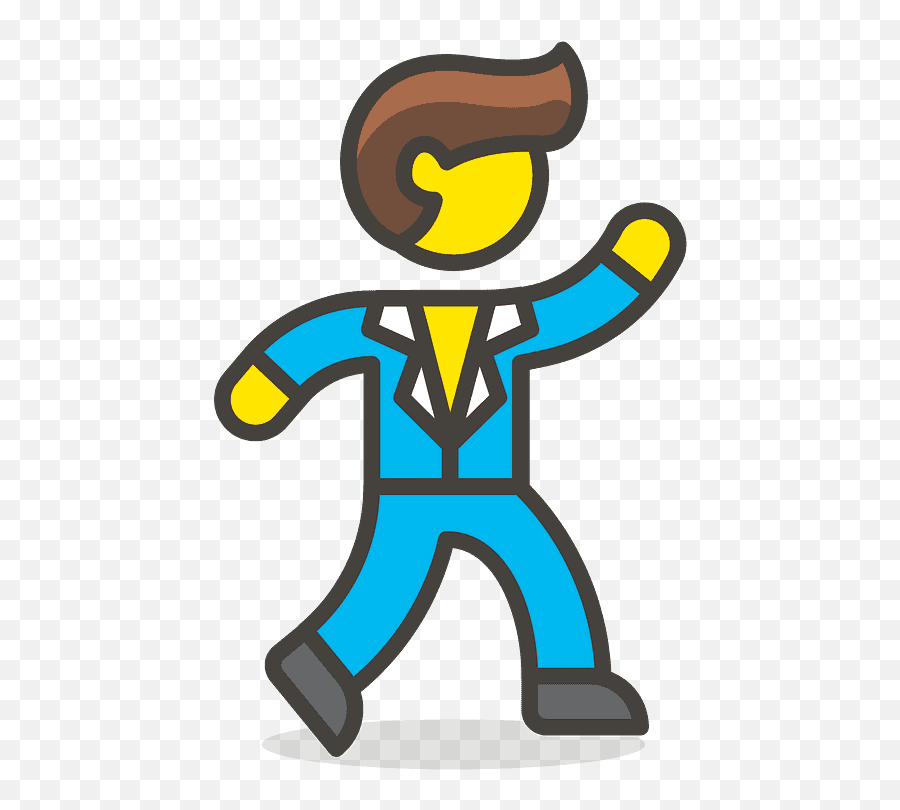 Man Dancing Emoji Clipart Free Download Transparent Png - Dibujos De Un Hombre Bailando,Salsa Dancing Emoji