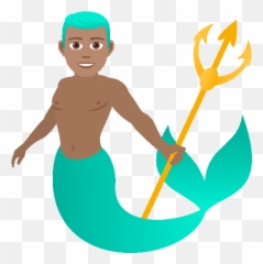 Merman Joypixels GIF - Siren Discover u0026 Share GIFs Mermaid Emoji