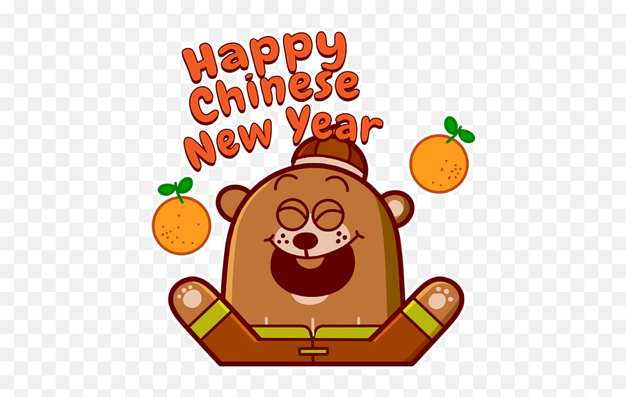 Otty The Otter - Happy Emoji,Chinese New Year Emoji