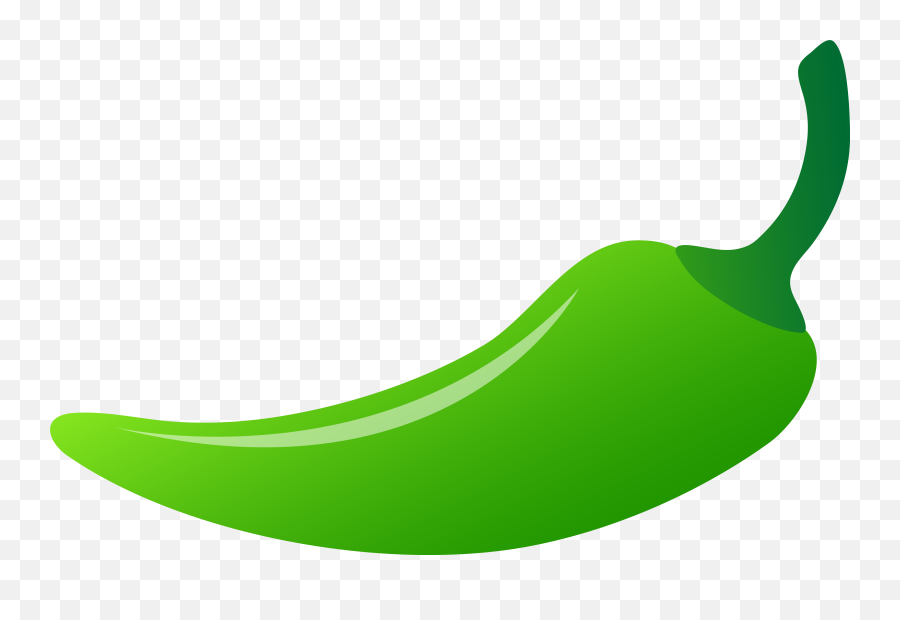 Hot Green Chili Pepper - Green Chili Pepper Clipart Emoji,Pepper Emoji