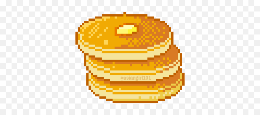 Pancakes Clipart Pixel Art Pancakes Pixel Art Transparent - Pixel Art Grid Stranger Things Emoji,Pancake Emoji