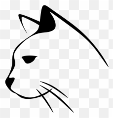 Cat Line Art - Cat Head Logo Png Emoji,Discord Eyes Emoji
