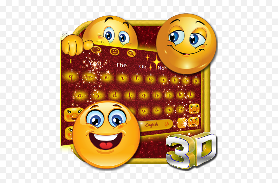 3d Cute Love Emoji Animated Keyboard Theme - Smiley,3d Emoji