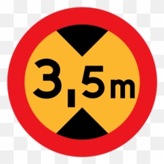 Traffic Road Sign Vector Illustration - 5 M Traffic Sign Emoji,No Signal Emoji