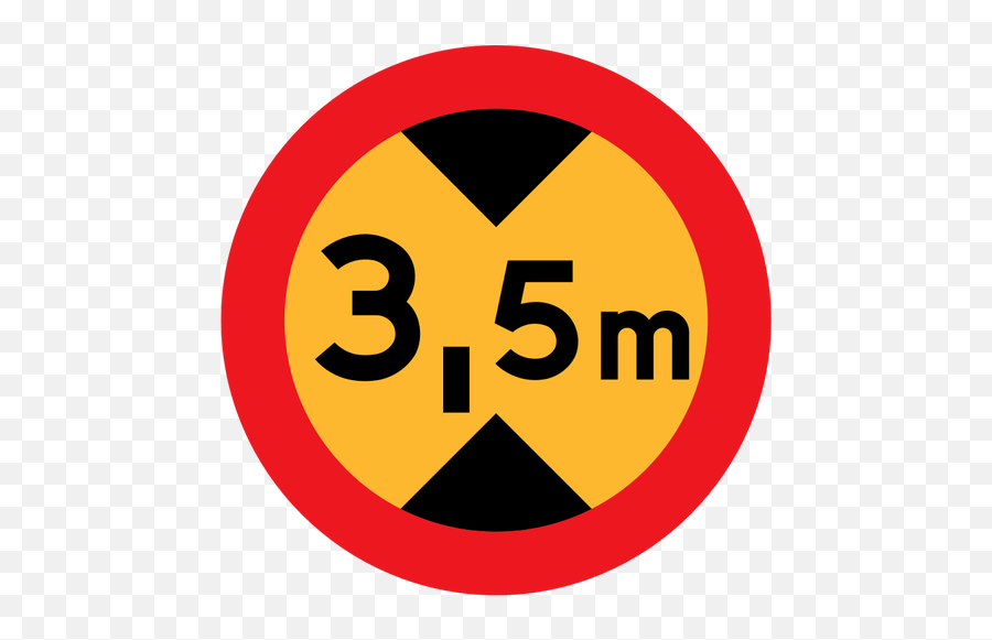 Traffic Road Sign Vector Illustration - 5 M Traffic Sign Emoji,No Signal Emoji