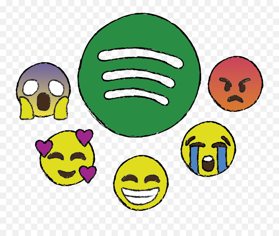 Spotify Tracks Moods Activities With - Spotify Big Data Emoji,Rock And Roll Emoticon