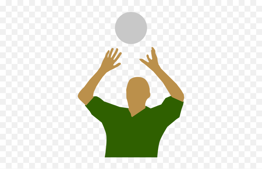 Volleyball Player Silhouette Vector - Volleyball Set Clip Art Emoji,Basketball Net Emoji
