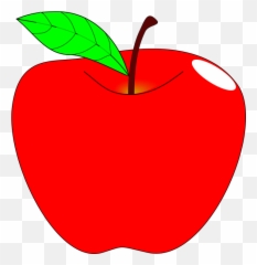 Free Vegetarian Food Vectors - Transparent Background Apple Clipart Png Emoji