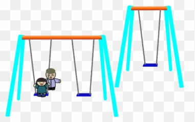 Single And Double Swings - Clipart Simple Emoji