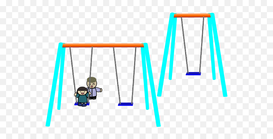 Single And Double Swings - Swing Clipart Simple Emoji,Rollercoaster Emoji