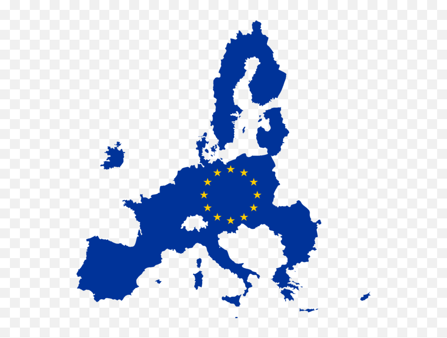 Flag Map Of The European Union - European Union Flag Map Emoji,European Union Flag Emoji