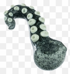 Glass Alien Tentacle Spoon Pipe - Tentacles Pipe Emoji,Tentacle Emoji