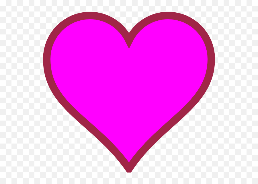 Hot Pink Heart Clipart Free Download On Clipartmag - Transparent Background Purple Heart Clipart Emoji,Floating Hearts Emoji