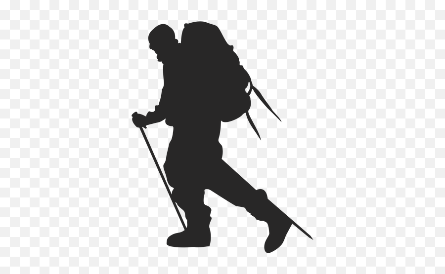 Hiker Vector Tourist Person Transparent - Man Hiking Png Emoji,Hiker ...