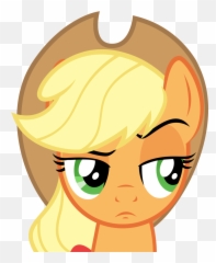 Emoticon Suggestions Thoughts And Feedback - Applejack Eyebrow Raise Emoji