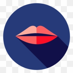 kiss romantic lips Femenine love Body Part Love And - Png Kiss Icon Circle Emoji