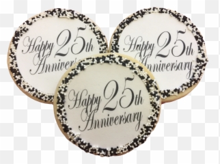 Happy Anniversary Sugar Cookies With Nonpareils Emoji