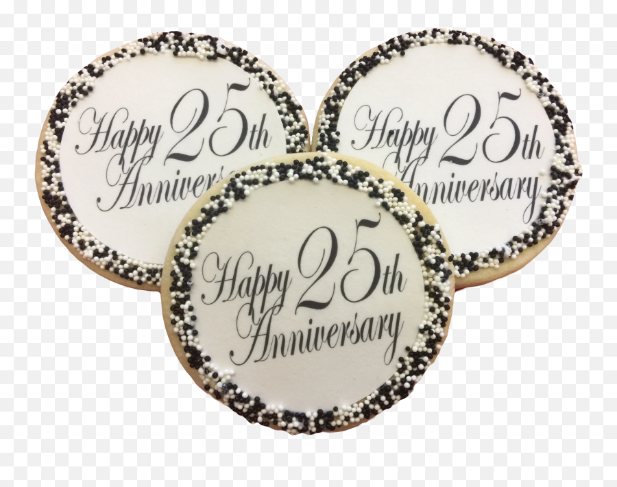 Happy Anniversary Sugar Cookies With Nonpareils Emoji,Happy Anniversary Emoji