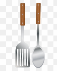 Library of fork spoon house jpg freeuse download png files - Kitchen Spatula Png Emoji