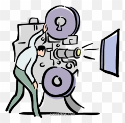 Download Movie Projector And Operator - Free Vector Emoji