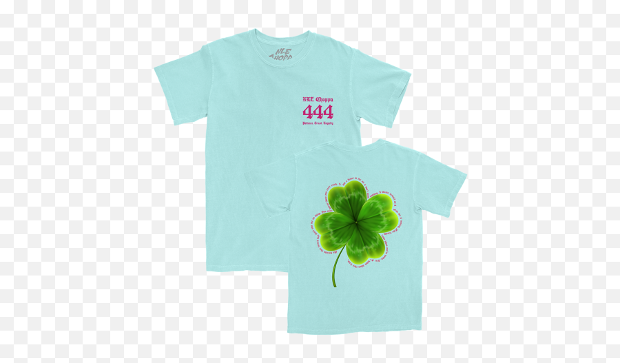 Nle Choppa Official Store - Short Sleeve Emoji,Clover Emoji