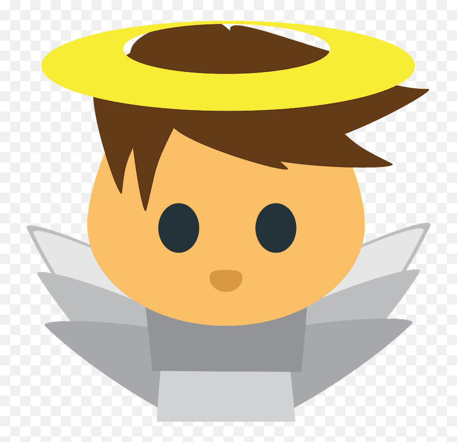 Baby Angel Emoji Clipart Free Download Transparent Png - Fictional Character,Angel Emoji Png