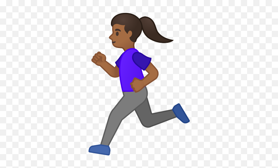 U200d Woman Running Medium - Dark Skin Tone Emoji Dibujo De Una Persona Corriendo,Black Woman Emoji
