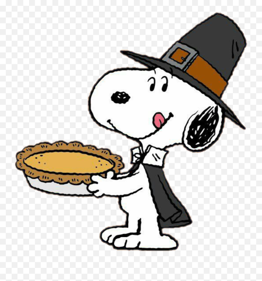 Snoopy Pilgrim Pumpkinpie Thanksgiving - Charlie Brown Happy Thanksgiving Emoji,Pilgrim Emoji