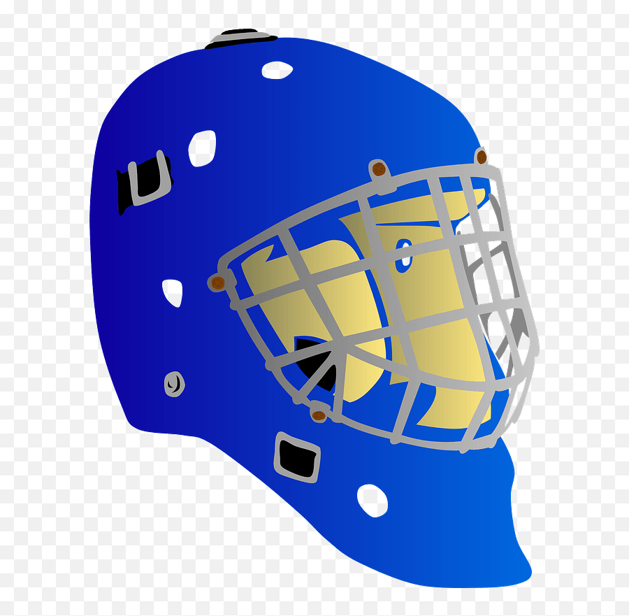 Goalie Mask Clipart - Hokejová Prilba Pre Brankára Emoji,Hockey Mask Emoji