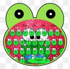 Kawaii Glitter Frog Keyboard Theme - Dot Emoji,Walking Dead Emoji Download