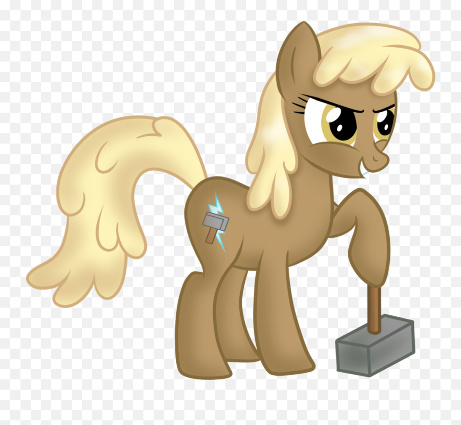Mjölna Fan Club - My Little Pony Mjölna Cutie Emoji,Mjolnir Emoji
